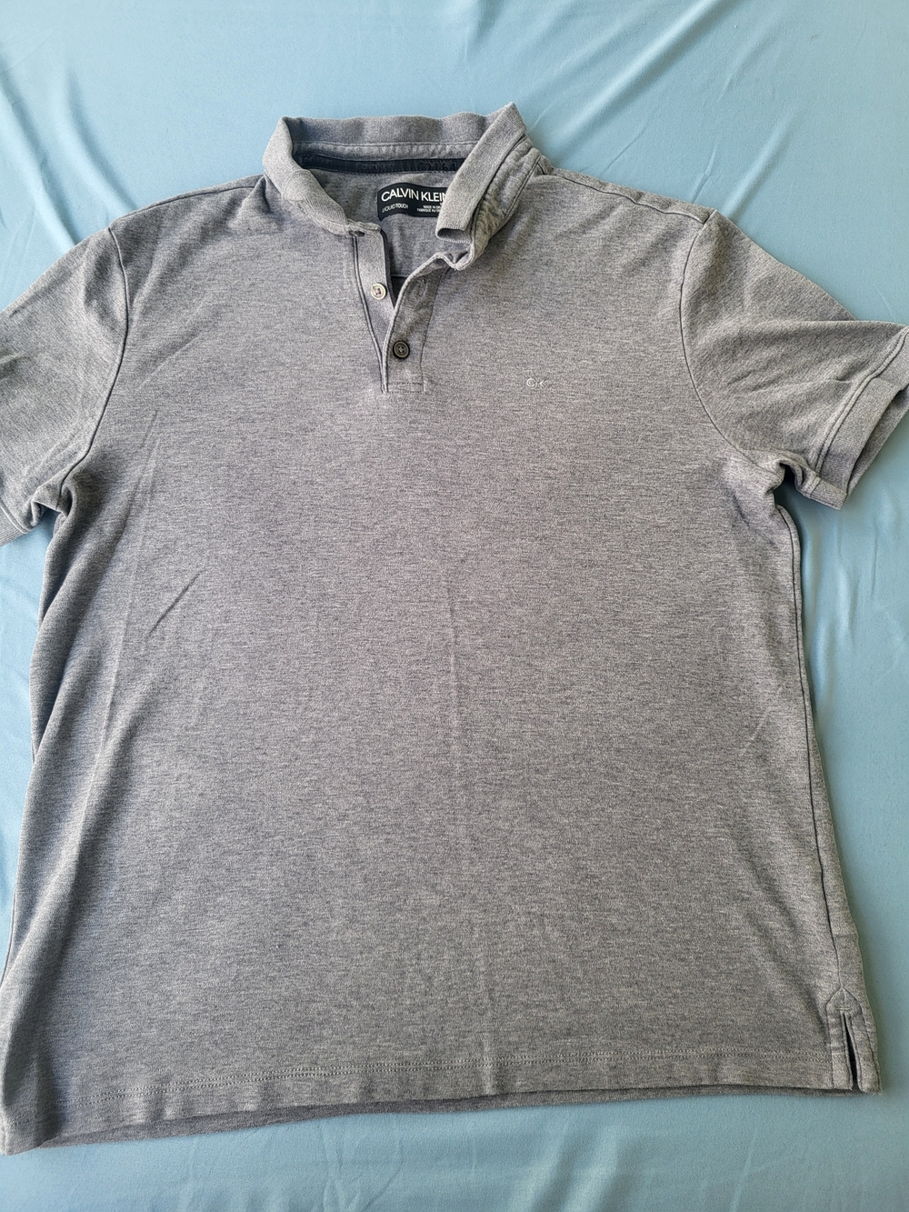 Calvin Klein Men’s Heather Gray Polo